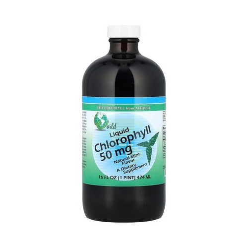 Liquid Chlorophyll Natural Mint 16 Oz by World Organics