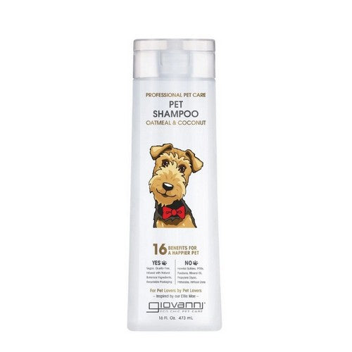 Oatmeal And Coconut Pet Shampoo 16 Oz by Giovanni Cosmetics