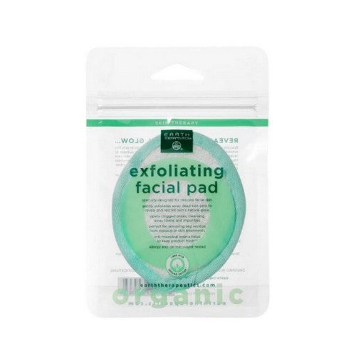 White Organic Cotton Exfoliating Facial Pad 1 Unit by Earth Therapeutics
