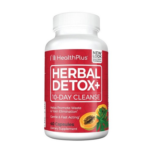 Herbal Detox Plus 10-Day Cleanse 40 Caps by Health Plus
