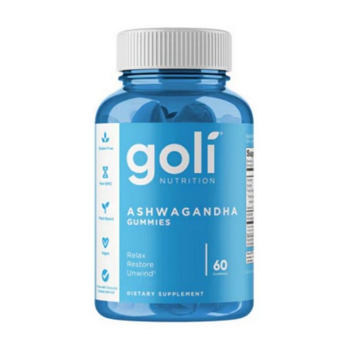 Ashwagandha Gummies Mixed Berry 60 Count by Goli Nutrition