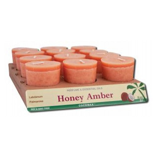 Votives Honey Amber 12 Count by Aloha Bay