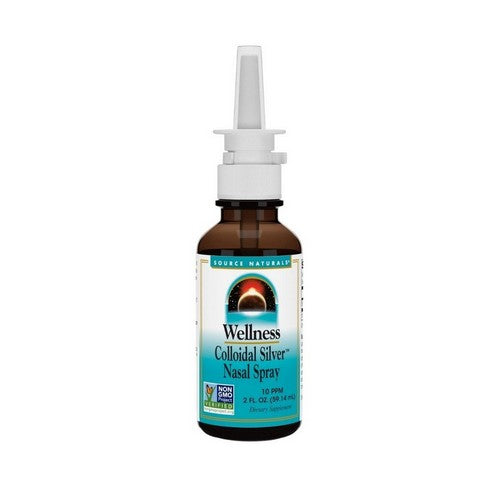 Wellness Colloidal Silver Nasal Spray 10 Ppm 2 Oz by Source Naturals
