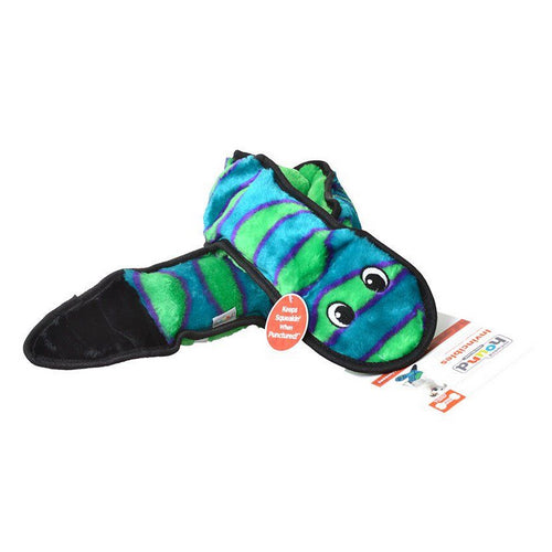 Invincibles Snake Stuffingless Plush Dog Toy 1 Count by Outward Hound