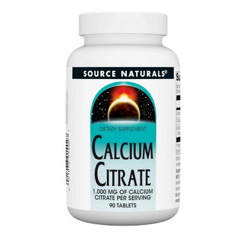 Calcium Citrate 90 Tabs by Source Naturals