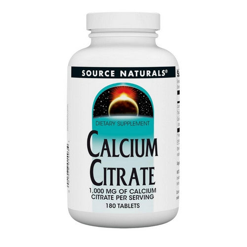 Calcium Citrate 180 tabs by Source Naturals