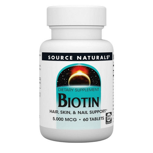 Biotin 60 Tabs by Source Naturals
