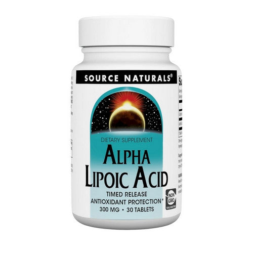 Alpha Lipoic Acid Timed Release 30 Tabs by Source Naturals