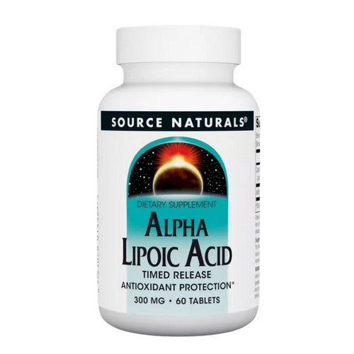 Alpha Lipoic Acid Timed Release 60 Tabs by Source Naturals