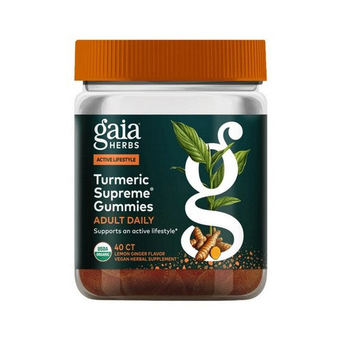 Turmeric Supreme Adult Daily Gummies 40 Count by Gaia Herbs