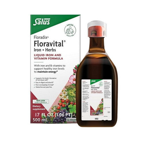 Floradix Floravital Iron & Herbs Yeast-Free 17 Oz by Gaia Herbs