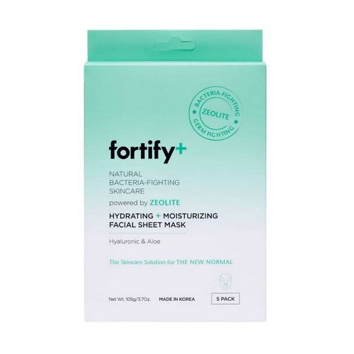 Natural Germ Fighting Skincare Hydrating And Protecting Facial Sheet Mask 5 Packets by Fortify