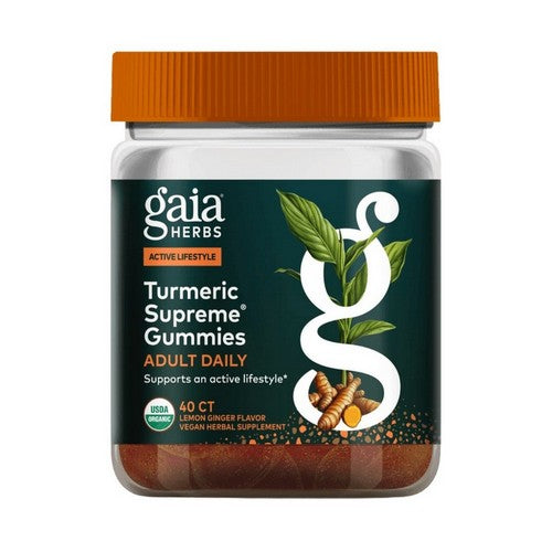 Turmeric Supreme Adult Daily Gummies 40 Count by Gaia Herbs