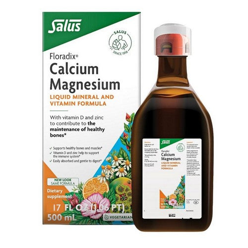 Floradix Calcium and Magnesium Liquid 17 Oz by Gaia Herbs