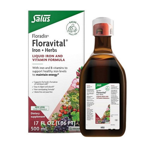 Floradix Floravital Iron & Herbs Yeast-Free 17 Oz by Gaia Herbs