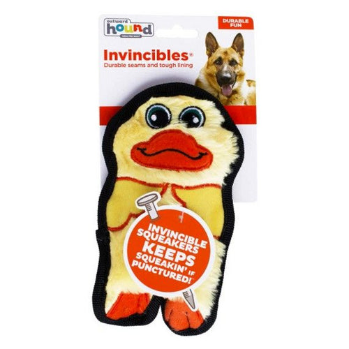 Outward Hound Stuffingless Squeaky Plush Duck Dog Toy 1 count by Outward Hound