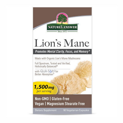 Lion's Mane 90 Veg Caps by Nature's Answer