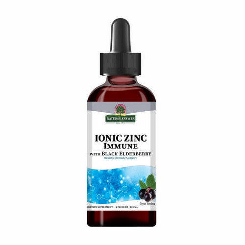 Ionic Zinc Immune With Black Elderberry 4 Oz by Nature's Answer