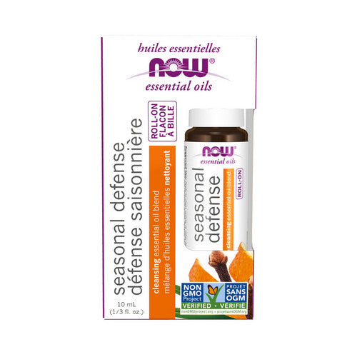 Seasonal Defense Roll-On Cleansing Essential Oil Blend 10 ml by Now Foods