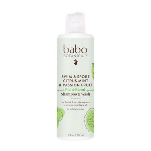 Swim Sport Citrus Mint Shampoo & Wash 8 Oz by Babo Botanicals