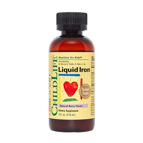 Liquid Iron Natural Berry 4 Oz by Child Life Essentials