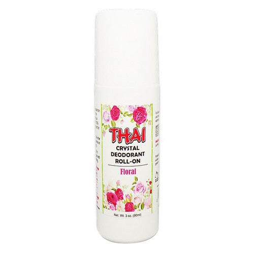 Thai Deodorant Roll On Floral 3 Oz by Thai Deodorant Stone