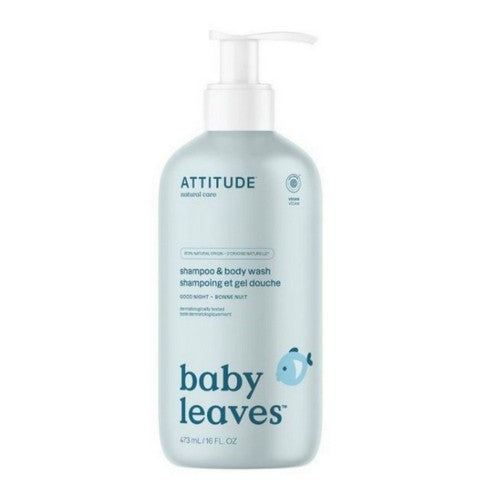 Baby Leaves Shampoo And Body Wash Good Night 16 Oz by Attitude