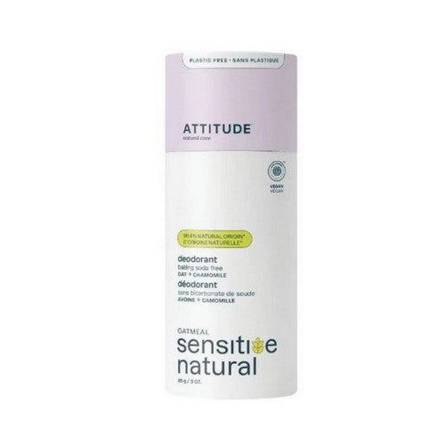 Sensitive Deodorant Plastic Free Oat Plus Chamomile 3 Oz by Attitude