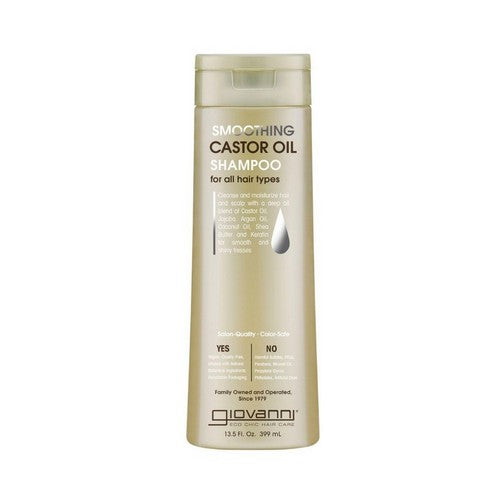 Smoothing Castor Oil Shampoo 13.5 Oz by Giovanni Cosmetics