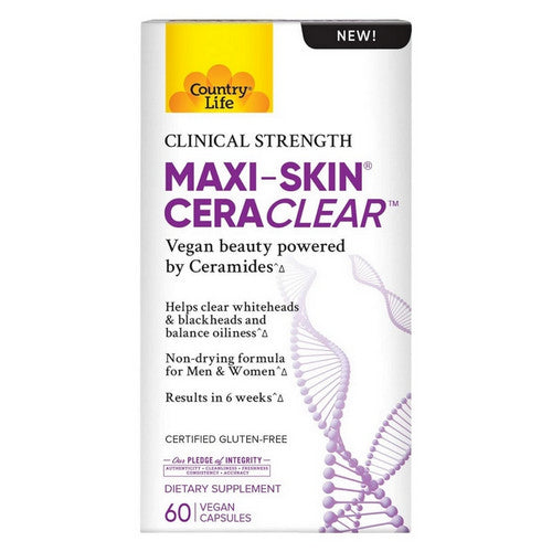Maxi-Skin Cera Clear 60 Vegan Capsules by Country Life
