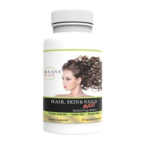 Purvana Hair Skin Nails Max 90 Caps by Wellgenix Health