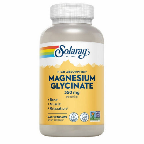 Magnesium Glycinate High Absorption 240 Veg Caps by Solaray