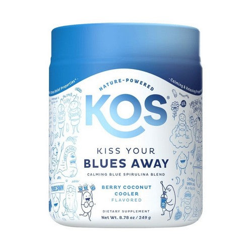 Organic Blue Spirulina Calming Berry Coconut 8.78 Oz by Kos