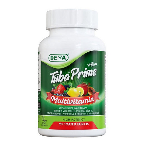 Tuba Prime Vegan Multivitamin 90 Coated Tabs by Deva Vegan Vitamins