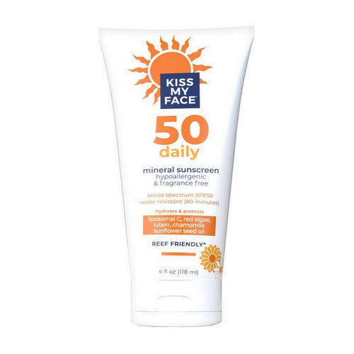 Daily Sunscreen Lotion with SPF 50 4 Oz by Kiss My Face