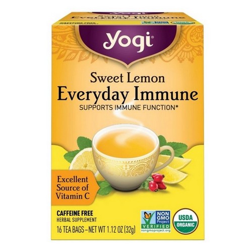 Sweet Lemon Everyday Immune 16 Tea Bags by Yogi