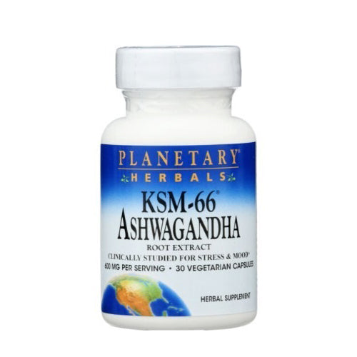 Ksm-66 Ashwagandha Root Extract 30 Veg Caps by Planetary Herbals