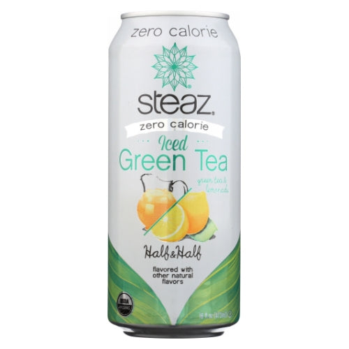 Organic Zero Calorie Iced Green Tea 16 Oz (Case of 12) by Steaz