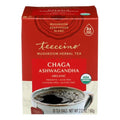 Organic Chaga Ashwagandha Mushroom Herbal Tea 10 Count (Case of 6) by Teeccino