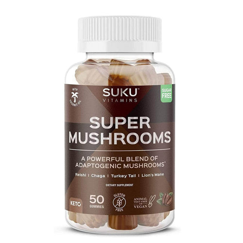 Super Mushrooms Espresso Decaffeinated 50 Count by SUKU Vitamins