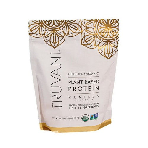 Organic Vanilla Plant Based Protein Powder 20.95 Oz by Truvani