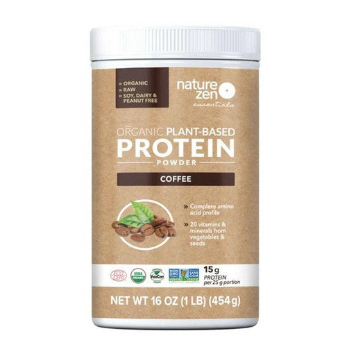 Organic Plant Protein Coffee 16 Oz by Nature Zen