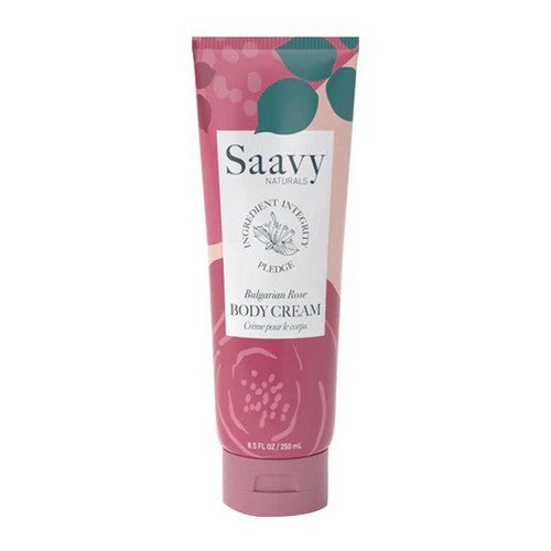 Bulgarian Rose Body Cream 8.5 Oz by Saavy Naturals