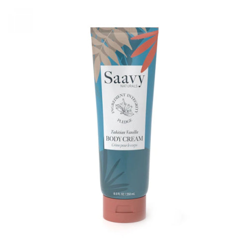 Tahitian Vanilla Body Cream 8.5 Oz by Saavy Naturals
