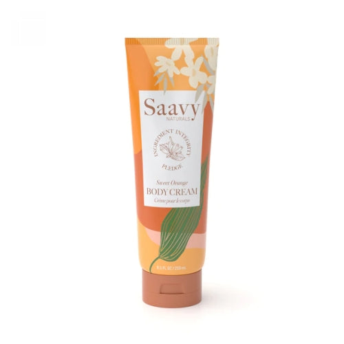 Sweet Orange Body Cream 8.5 Oz by Saavy Naturals