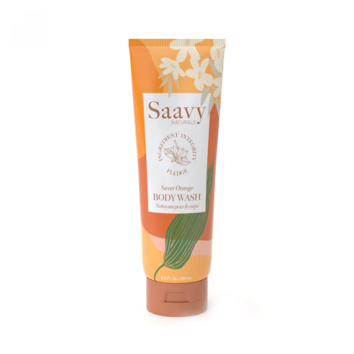 Sweet Orange Body Wash 8.5 Oz by Saavy Naturals