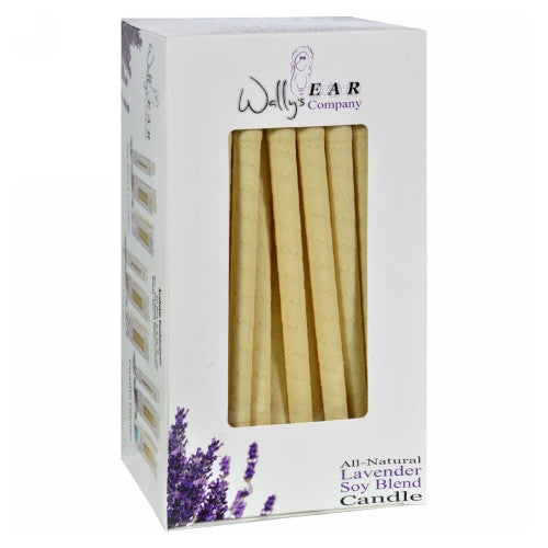 Soy Blend Ear Candle Lavender 75 Count by Wallys Natural Products