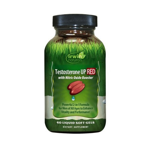 Testosterone Up Red With Nitric Oxide Booster 60 Liquid Softgels by Irwin Naturals