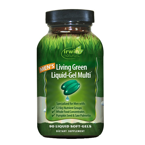 Men'S Living Green Liquid Gel Multi 90 Softgels by Irwin Naturals
