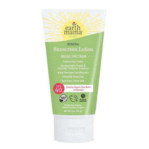 Baby Mineral Sunscreen SPF 40 3 Oz by Earth Mama Angel Baby